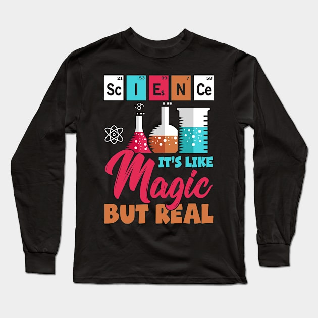 Science Magic Knowlede Scientist Statement Gift Idea Long Sleeve T-Shirt by PlimPlom